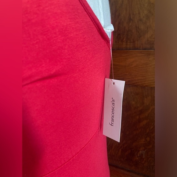 Francesca’s Miami coral pink red color long maxi dress womens size M NWT - Picture 8 of 9